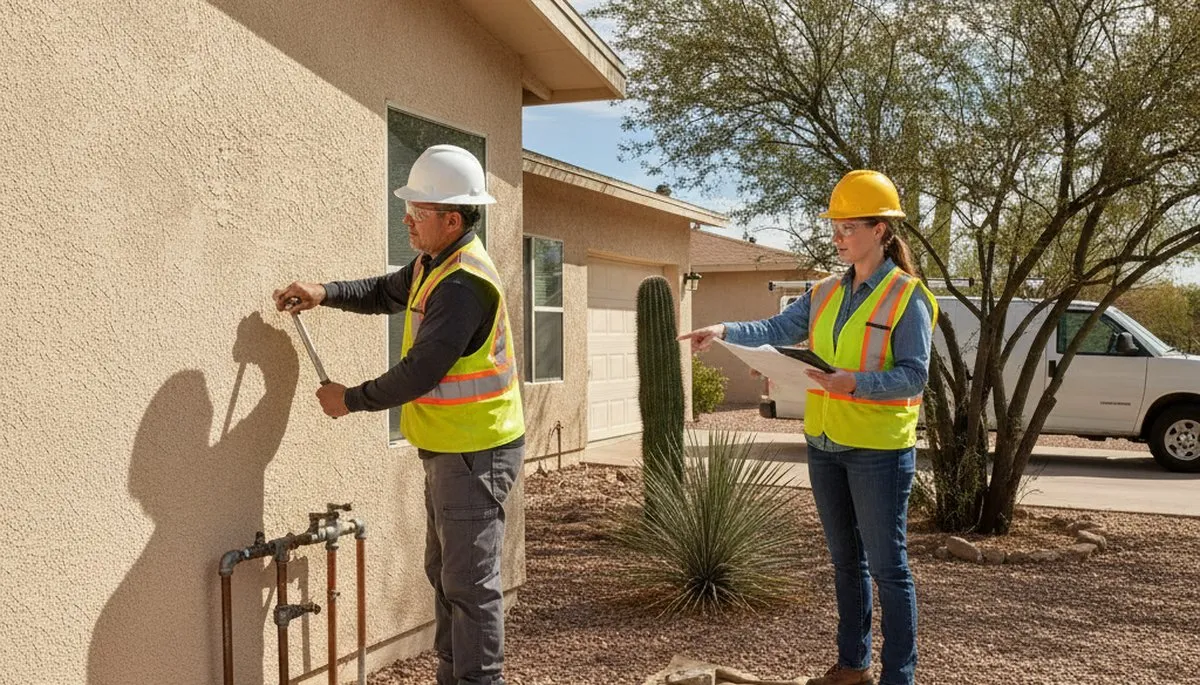 Mesa, AZ plumbing repair service truck for residential leak and pipe repair experts