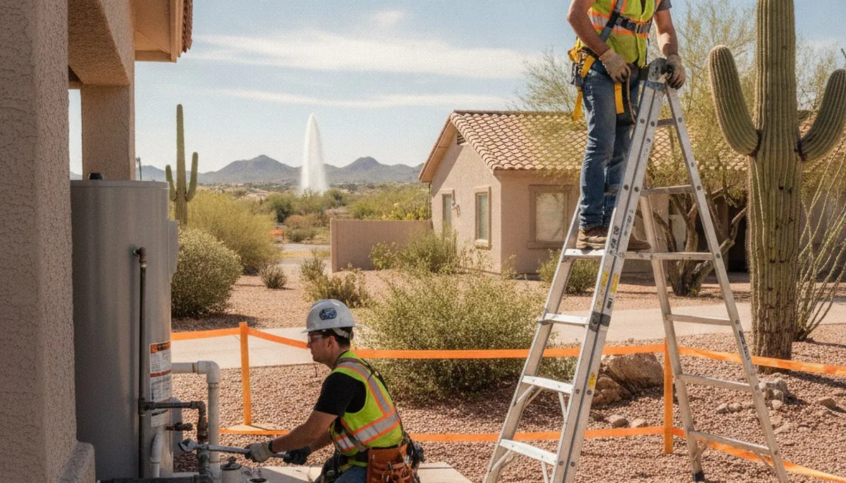 Mesa, AZ plumbing repair service for residential and commercial leak, drain, and pipe repairs